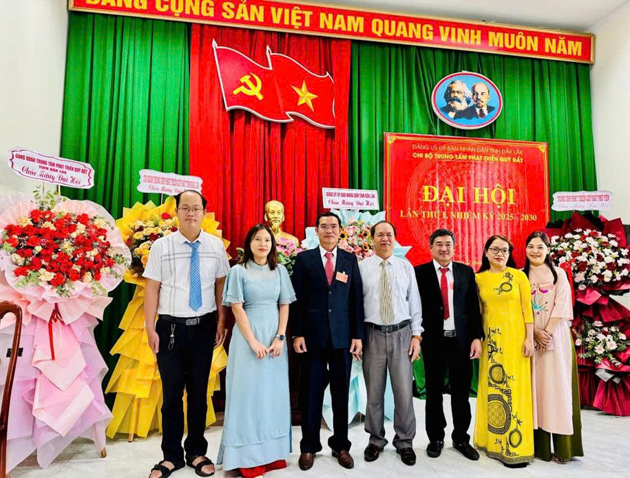 Đại hội Chi bộ Trung tâm phát triển quỹ đất tỉnh Đắk Lắk lần thứ I, nhiệm kỳ 2025-2030